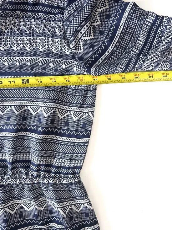 Veronica Beard Silk Agathe Mini Dress Size 0 Prussian Blue Ruffle Boho Bohemian - Picture 5 of 12